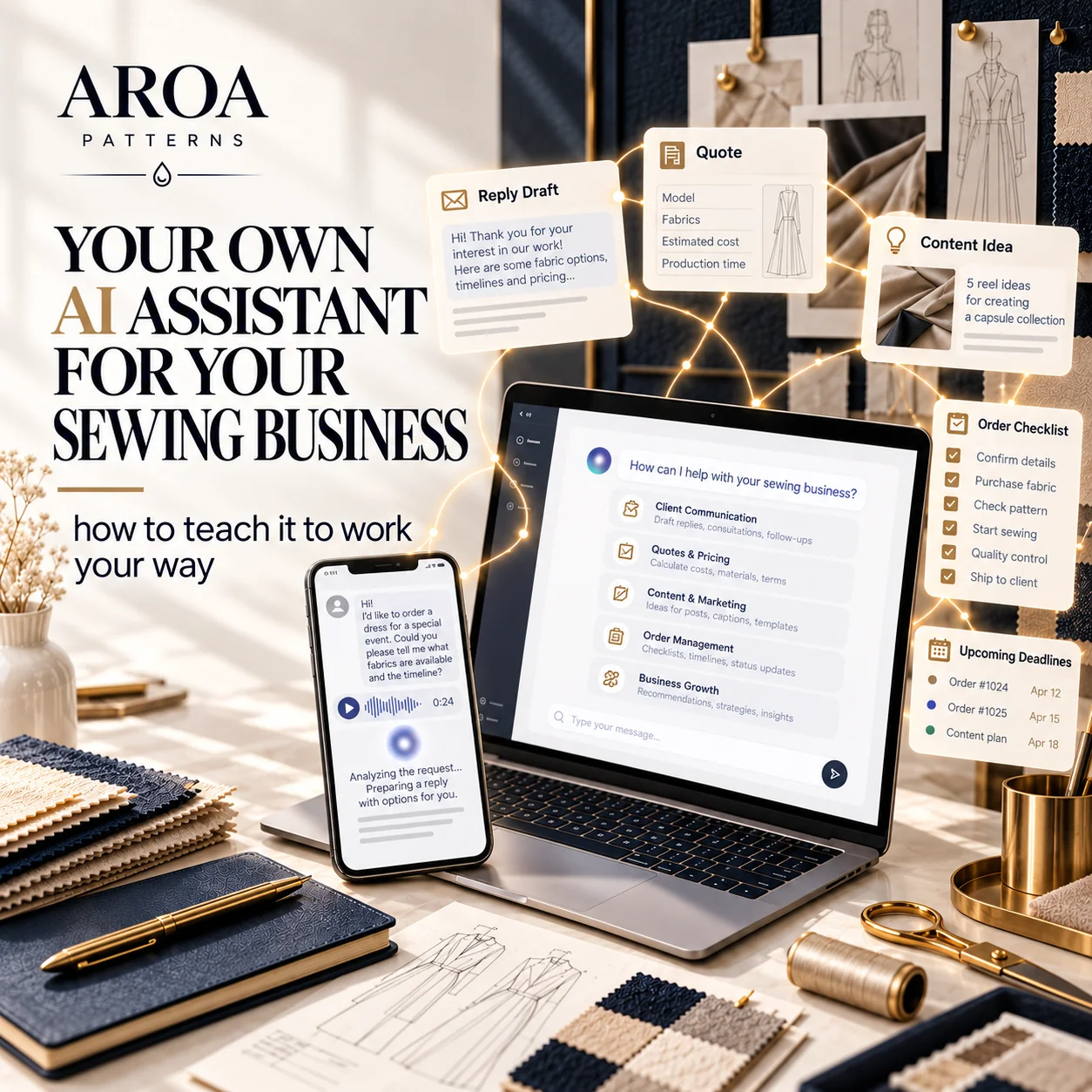 Your Own AI Assistant for Your Sewing Business