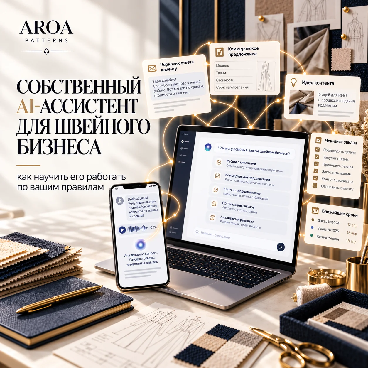Собственный ИИ-ассистент для швейного бизнеса
