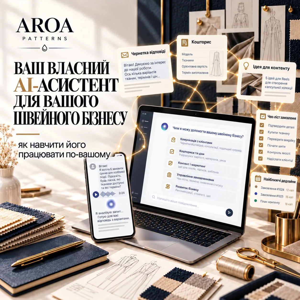 Власний AI-асистент для швейного бізнесу