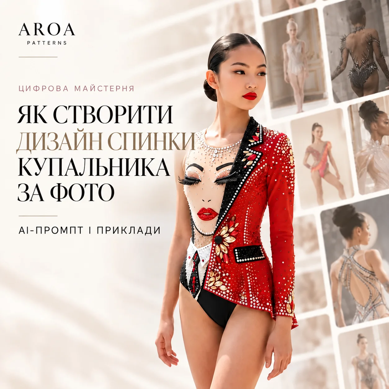 Як створити дизайн спинки купальника за фото: AI-промпт і приклади