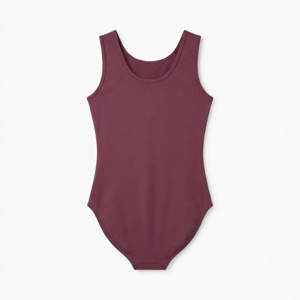 Sleeveless Scoop-Neck Leotard sewing pattern — back view