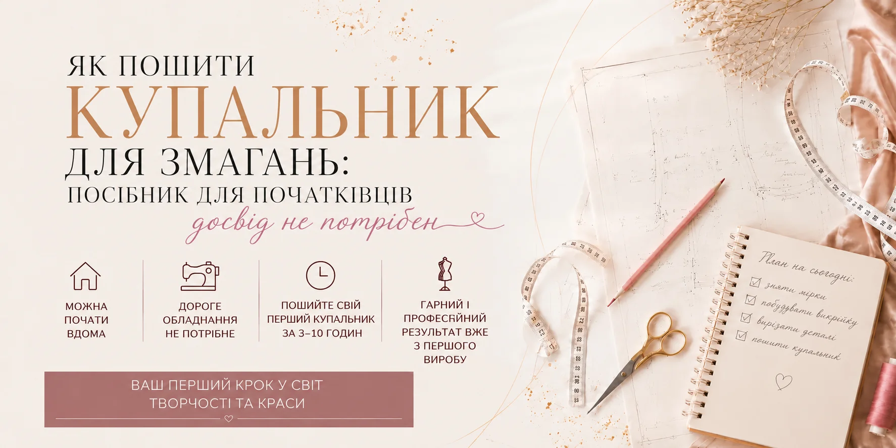 Майстриня шиє гімнастичний купальник для художньої гімнастики