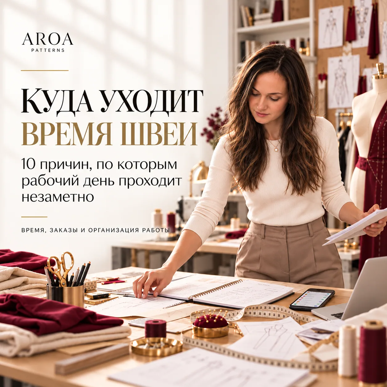 Куда уходит время швеи: 10 причин, по которым рабочий день проходит незаметно
