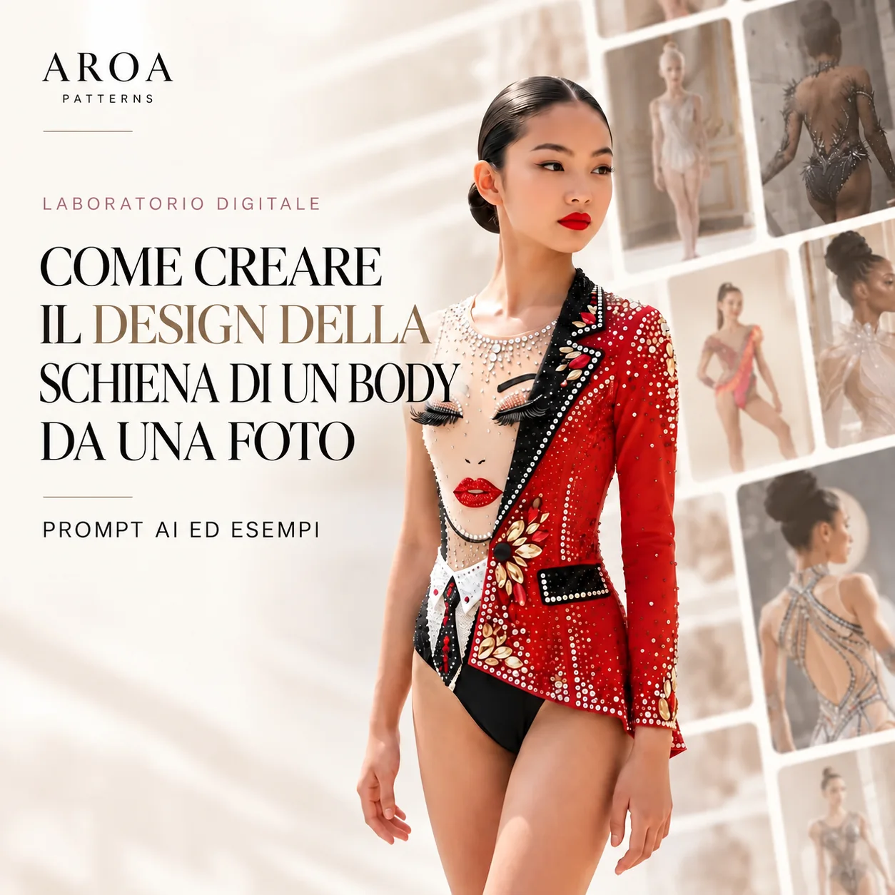 Design del retro di un body da una foto con un prompt IA