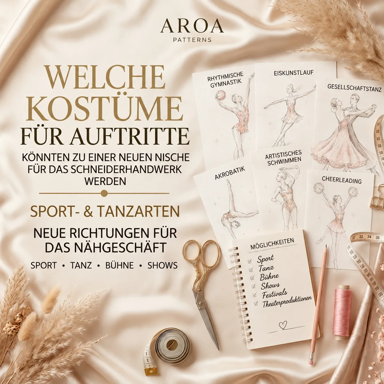 Nischen für Wettkampfkostüme für Näherinnen: Cheerleading, Eiskunstlauf, Tanz, Color Guard