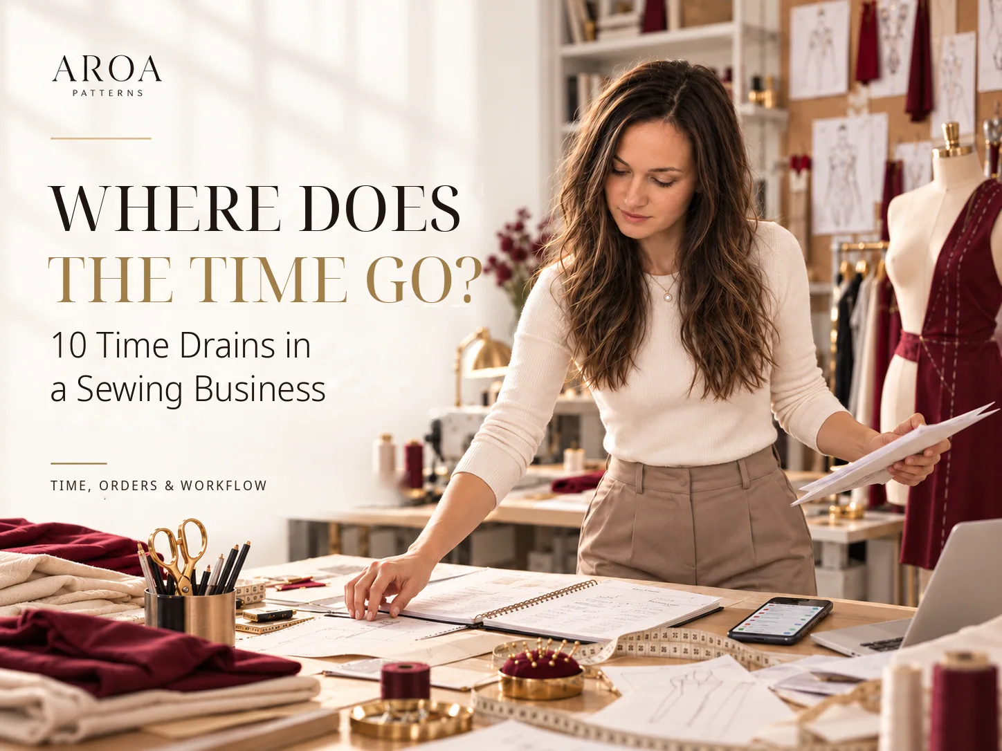 Where Does the Time Go? 10 Time Drains in a Sewing Business